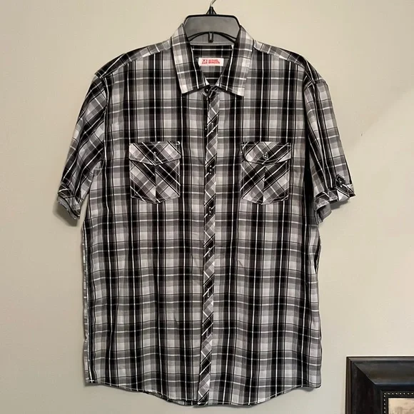 original penguin dress shirts Original Penguin Men's Delave Linen Long Sleeve Shirt in Daphne/Blue, Size Medium main image 0